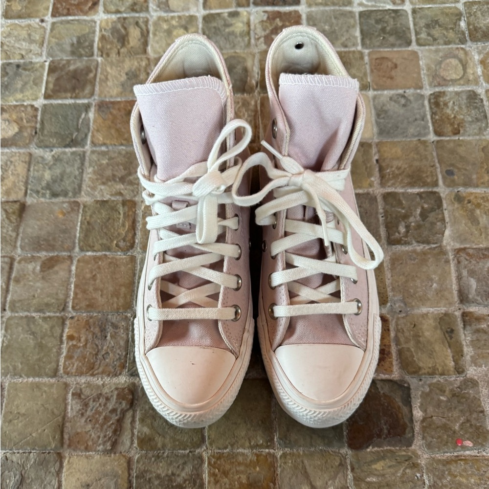 Converse Women's Soft Pink Embroidered crystals High-Tops - Picture 11 of 13